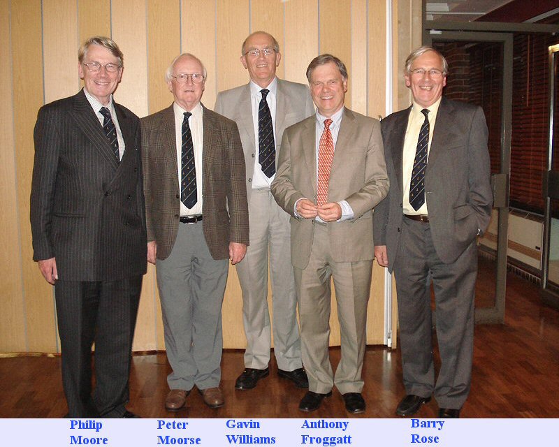 Image: Guildford Cathedral organists and sub-organists at the 2009 Former Choristers' Reunion